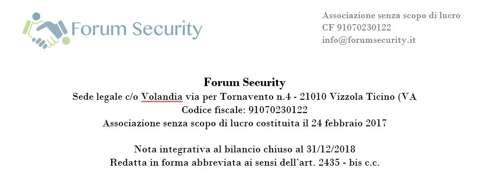 Bilancio 2018 e nota integrativa Bilancio 2018 e nota integrativa